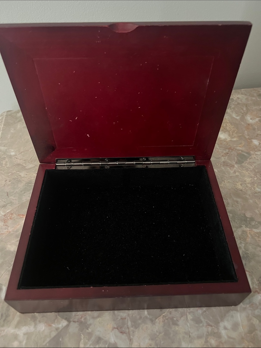 Wood and Silver Decorative Keepsake Box - Silver and Brown - Picture 2 of 3